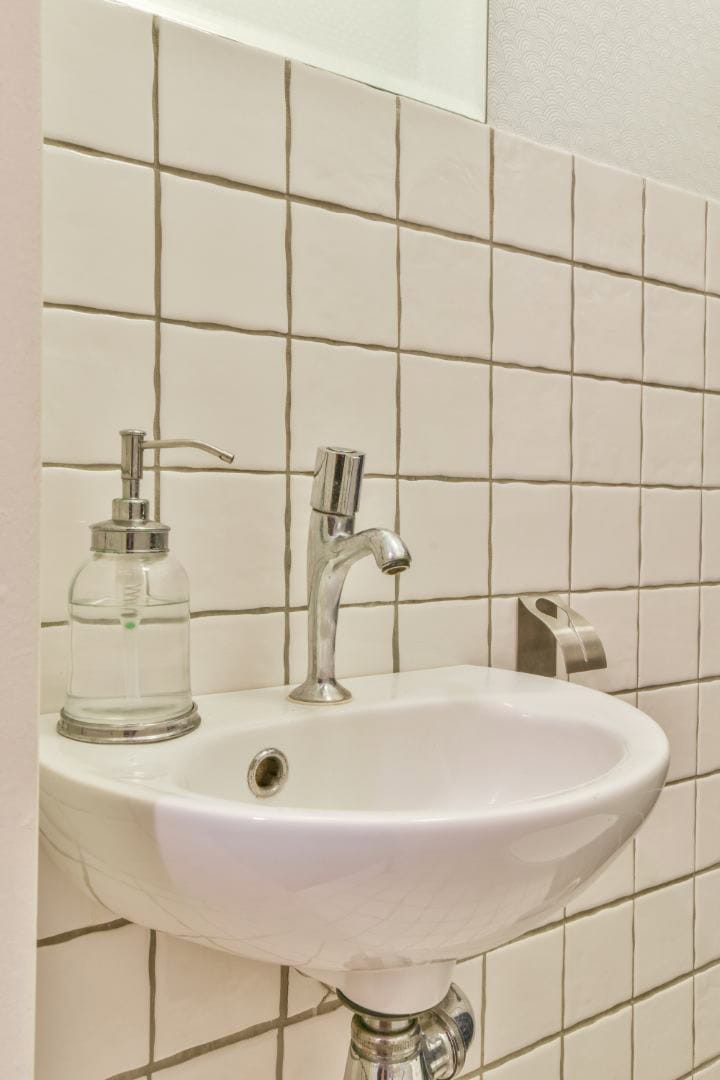 Sink in modern bathroom