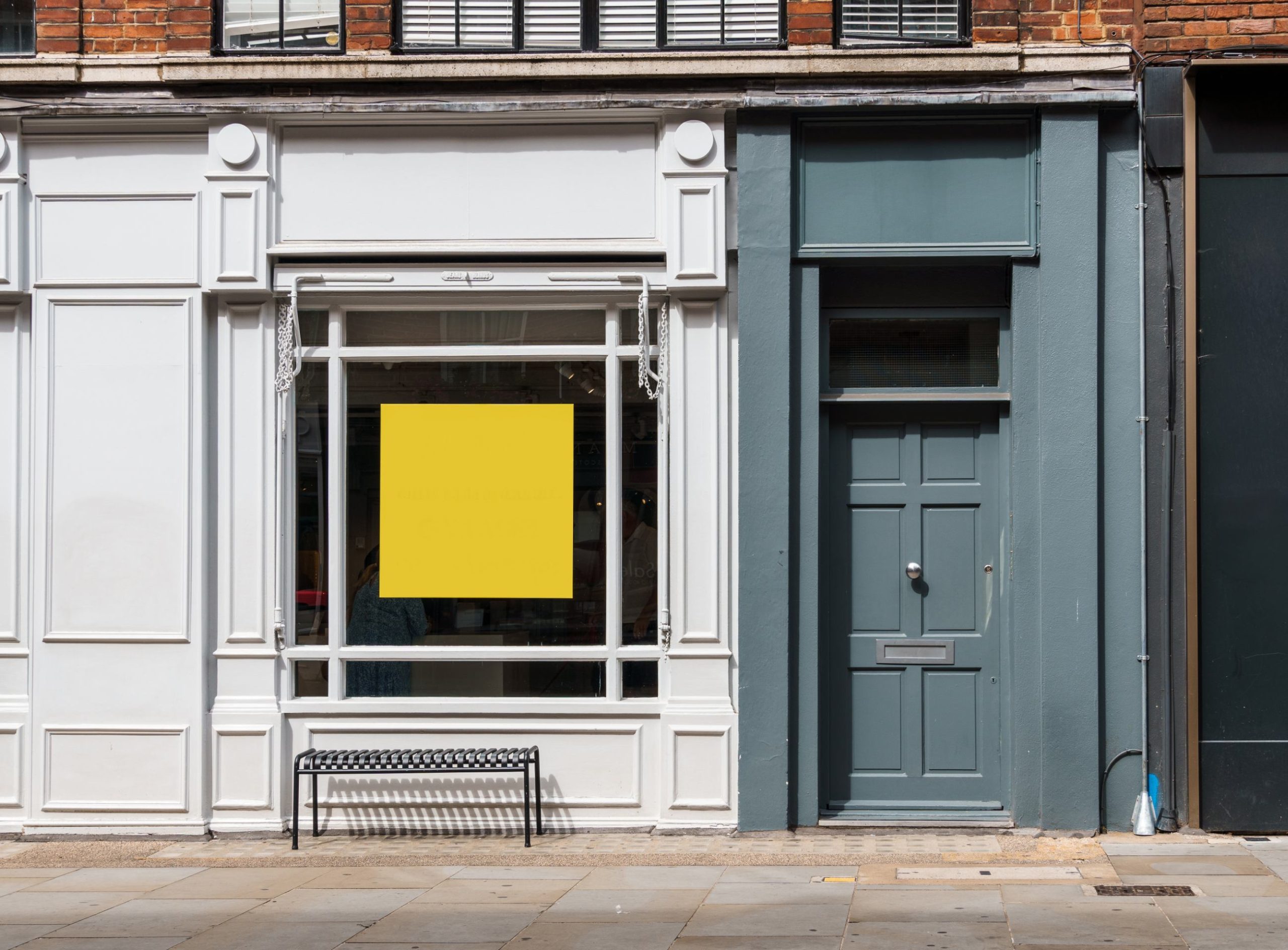 Vintage classic Shop Boutique Storefront with Place for Name